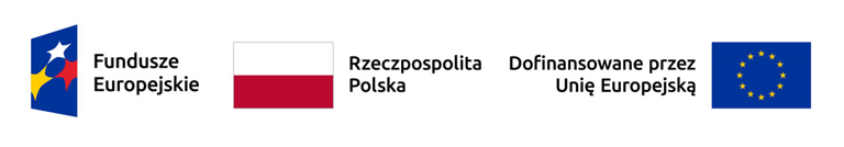 Loga Fundusze Europejskie, Rzeczpospolita Polska, Dofinansowane przez Unię Europejską