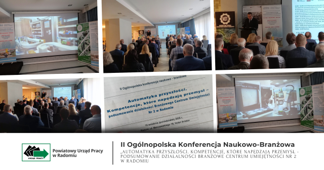 Zdjęcie artykułu Powiatowy Urząd Pracy w Radomiu na konferencji "Automatyka przyszłości"