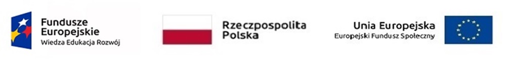 po lewej logo Funduszy Europejskich, na środku logo Rzeczpospolita Polska, po prawej logo Unii Europejskiej
